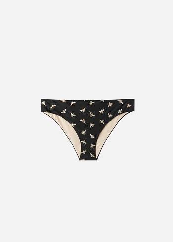 Bikini Bottoms Calzedonia Atene Pretas | BR1291ZG