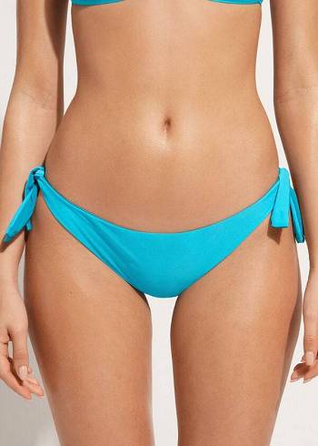 Bikini Bottoms Calzedonia Bow Brazilian Indonesia Eco Turquesa | BR1302TV