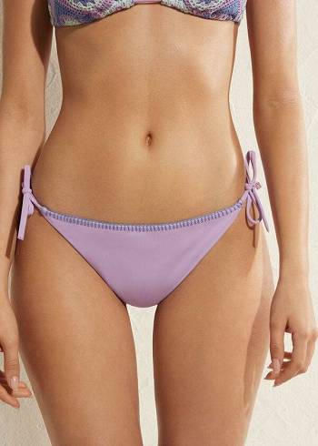 Bikini Bottoms Calzedonia Brazilian String Tel Aviv Roxo | BR1341KI