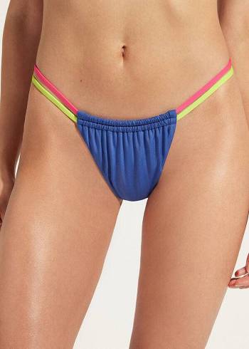 Bikini Bottoms Calzedonia Brazilian String Tokyo Eco Azuis | BR1343ZG