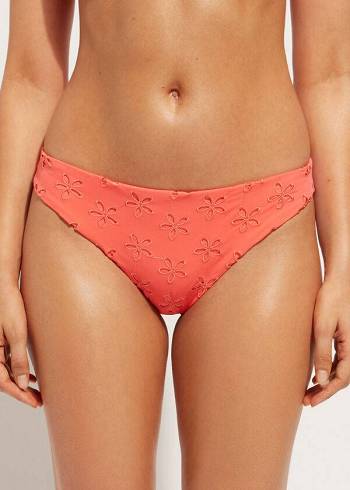 Bikini Bottoms Calzedonia Corfù Coral Laranja | BR1372VD