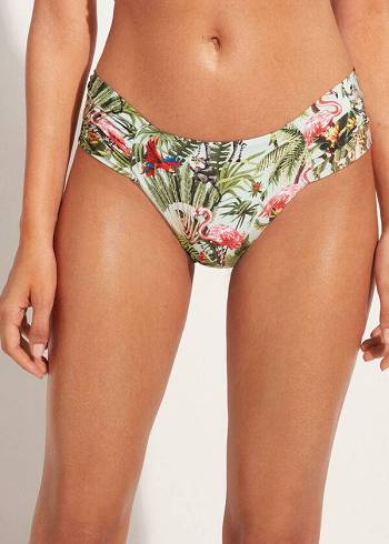 Bikini Bottoms Calzedonia Draped Nairobi Eco Verdes | BR1378EX