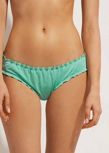 Bikini Bottoms Calzedonia Formentera Verdes | BR1381YU