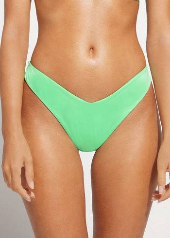 Bikini Bottoms Calzedonia High Cut Brazilian Indonesia Eco Menta | BR1387SO