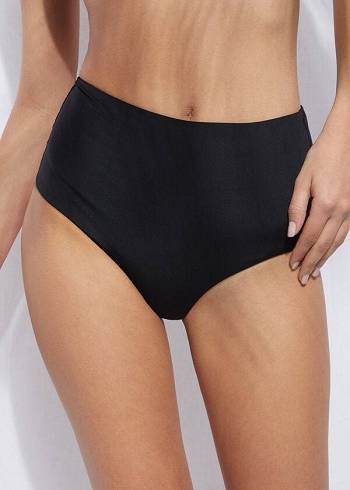 Bikini Bottoms Calzedonia High Shaper Waist Indonesia Eco Pretas | BR1407YU