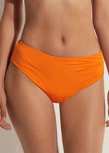 Bikini Bottoms Calzedonia High Waist Indonesia Eco Laranja | BR1427MA