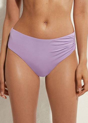 Bikini Bottoms Calzedonia High Waist Indonesia Eco Roxo | BR1428QZ