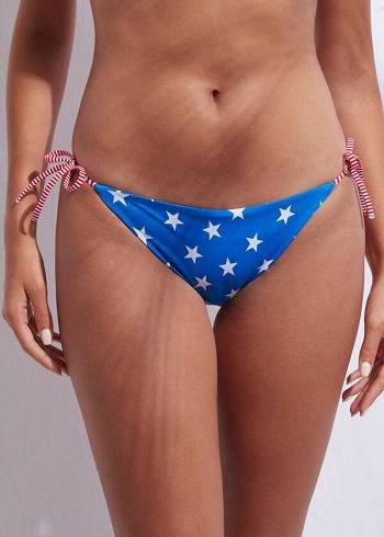 Bikini Bottoms Calzedonia Star patterned Azuis | BR1576LH