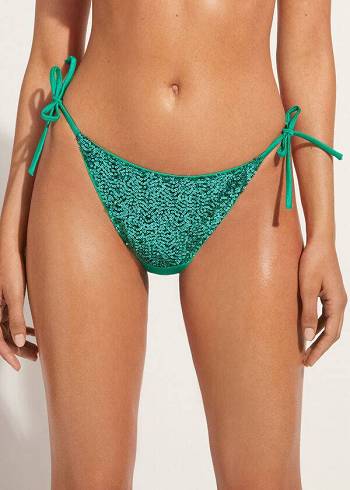 Bikini Bottoms Calzedonia String Cannes Verdes | BR1584QZ