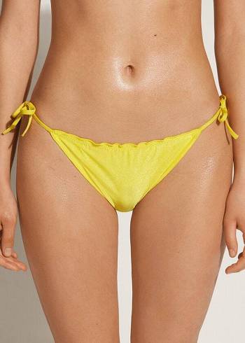 Bikini Bottoms Calzedonia String Formentera Amarelas | BR1593PQ