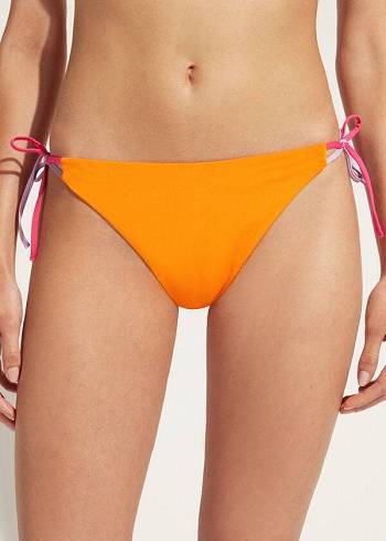 Bikini Bottoms Calzedonia String Tokyo Laranja | BR1624GL