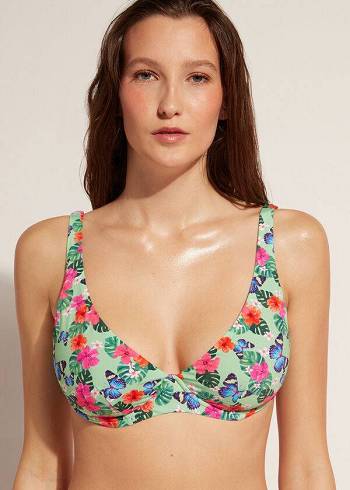 Bikini Tops Calzedonia Balconette Malibu Multicoloridas | BR1679KI