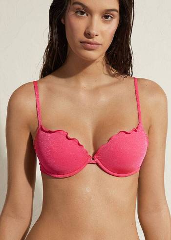 Bikini Tops Calzedonia Push Up Formentera Rosa | BR1941ZG