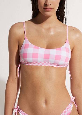 Bikini Tops Calzedonia Tank Lione Rosa | BR1981IS