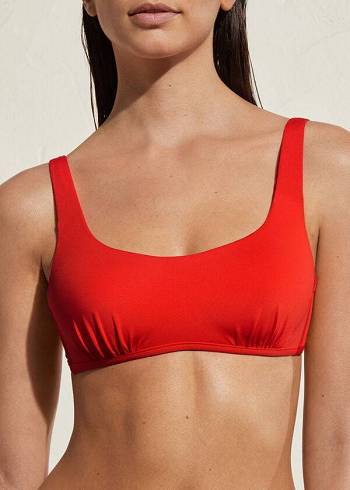 Bikini Tops Calzedonia Tank Style Indonesia Eco Vermelhas | BR1988GL