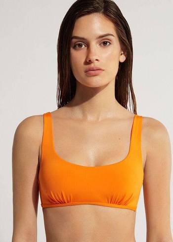 Bikini Tops Calzedonia Tank Style Indonesia Eco Laranja | BR1990JJ