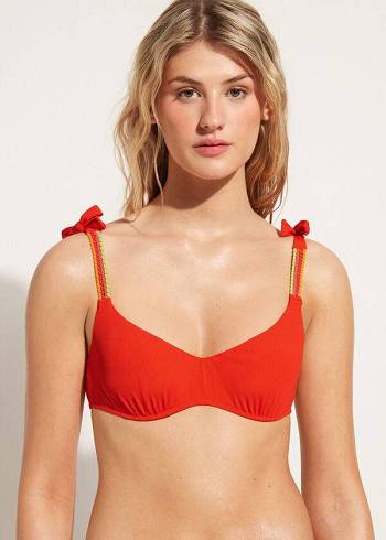 Bikini Tops Calzedonia Tank-style Berlino Vermelhas | BR2005YU