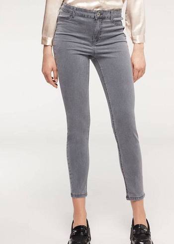 Calça Jeans Calzedonia Eco Light Push Up Denim Prateadas | BR2578IS