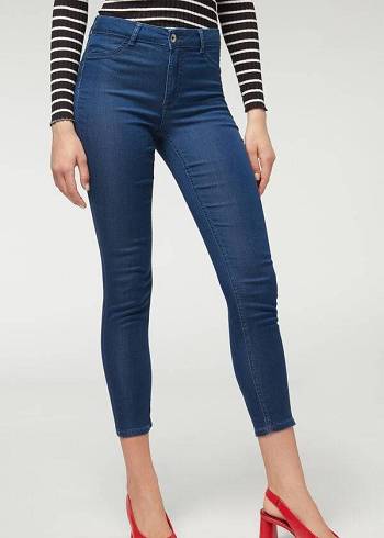 Calça Jeans Calzedonia Eco Light Push Up Denim Azul Marinho | BR2582RW