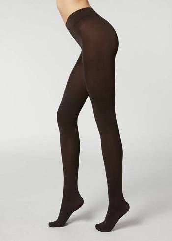 Collants Calzedonia 100 Denier Total Comfort Soft Touch Opaque Cafes | BR1011MA