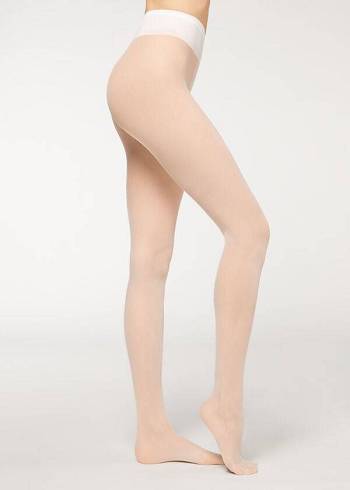 Collants Calzedonia 20 Denier Ultra Comfort Sheer Branco | BR1168QZ