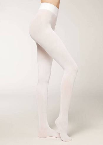 Collants Calzedonia 50 Denier Total Comfort Soft Touch Opaque Branco | BR1024DN