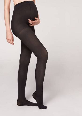 Collants Calzedonia 60 Denier Maternity Opaque Pretas | BR1044UT