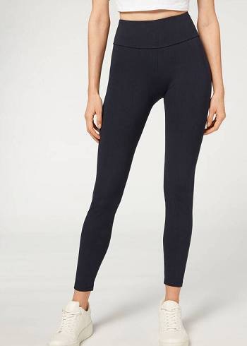 Leggings Calzedonia Total Shaper Azuis | BR2703UT