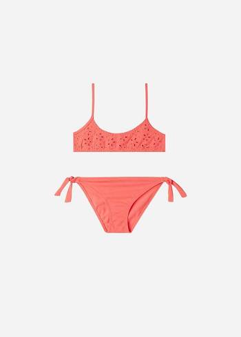 Swimsuits Calzedonia Two-Piece Corfù Criança Laranja | BR3070DN