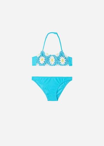 Swimsuits Calzedonia Two-Piece Margherita Criança Turquesa | BR3072AP