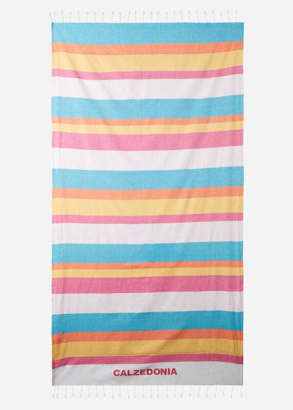 Acessorios Calzedonia Logo Beach Towel Multicoloridas | BR1276TV