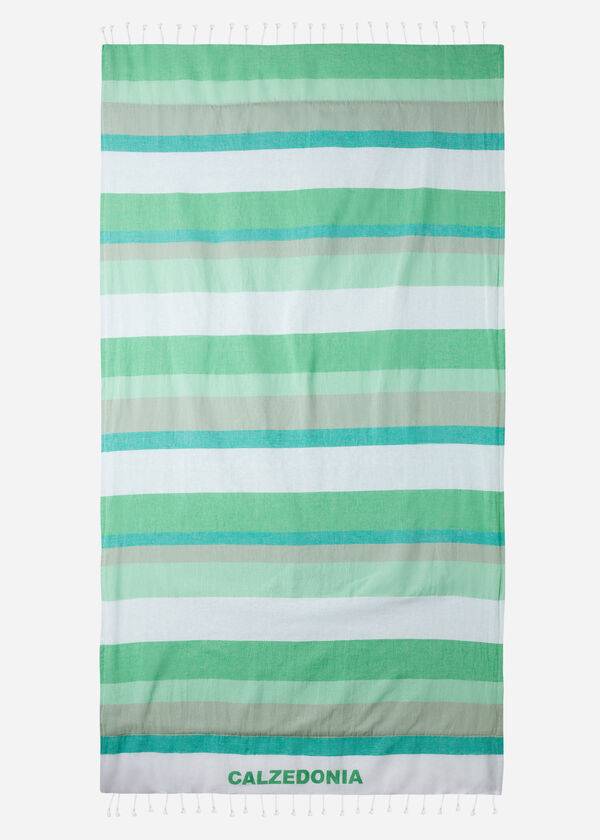 Acessorios Calzedonia Logo Beach Towel Verdes | BR1278UT