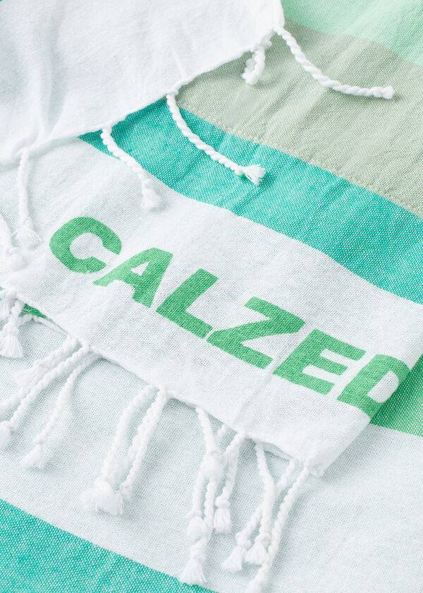 Acessorios Calzedonia Logo Beach Towel Verdes | BR1278UT