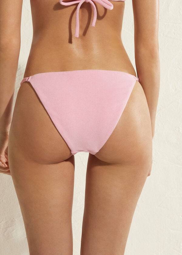 Bikini Bottoms Calzedonia Adjustable Side Beverly Hills Eco Rosa | BR1288JJ