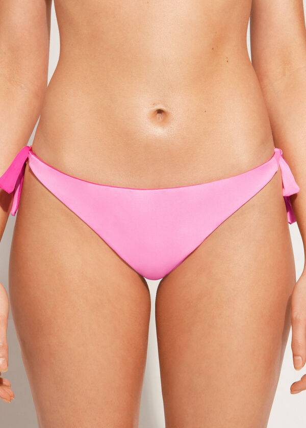 Bikini Bottoms Calzedonia Bow Brazilian Indonesia Eco Rosa | BR1301RW