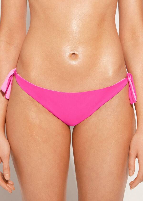 Bikini Bottoms Calzedonia Bow Brazilian Indonesia Eco Rosa | BR1301RW