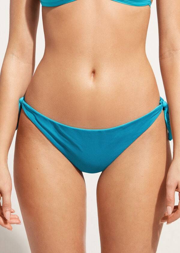 Bikini Bottoms Calzedonia Bow Brazilian Indonesia Eco Turquesa | BR1302TV