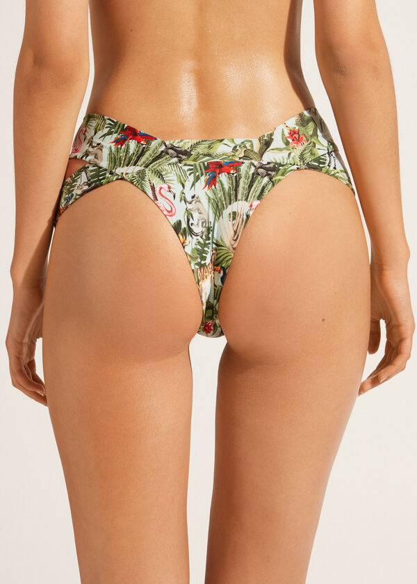 Bikini Bottoms Calzedonia Brazilian Bandeau Nairobi Eco Verdes | BR1305IS