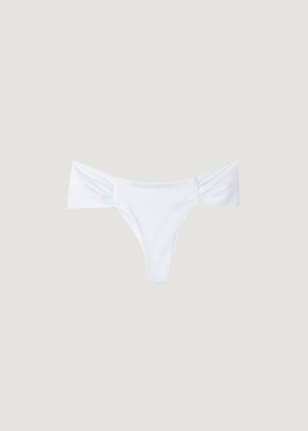 Bikini Bottoms Calzedonia Brazilian Indonesia Eco Branco | BR1310DN