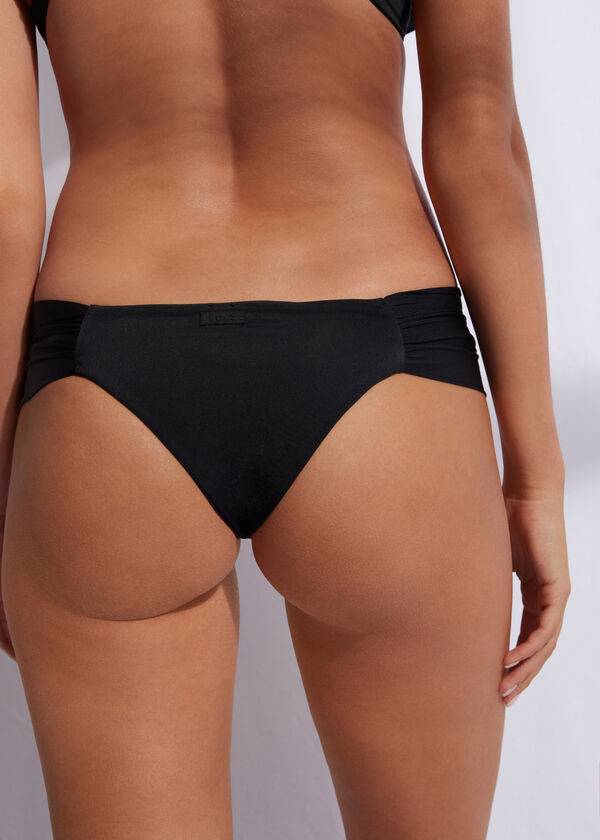 Bikini Bottoms Calzedonia Brazilian Indonesia Eco Pretas | BR1311FM