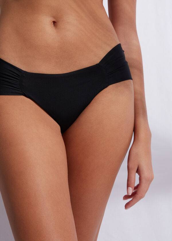 Bikini Bottoms Calzedonia Brazilian Indonesia Eco Pretas | BR1311FM