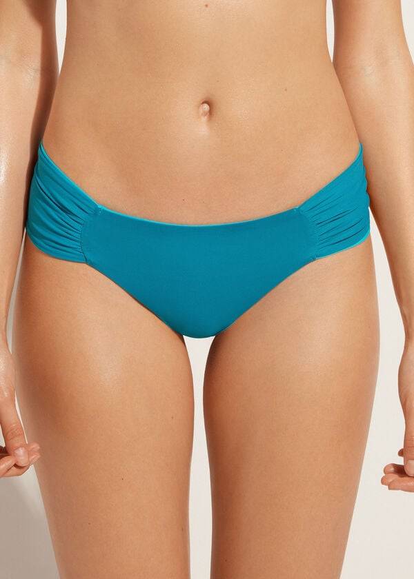 Bikini Bottoms Calzedonia Brazilian Indonesia Eco Turquesa Verdes | BR1314JJ