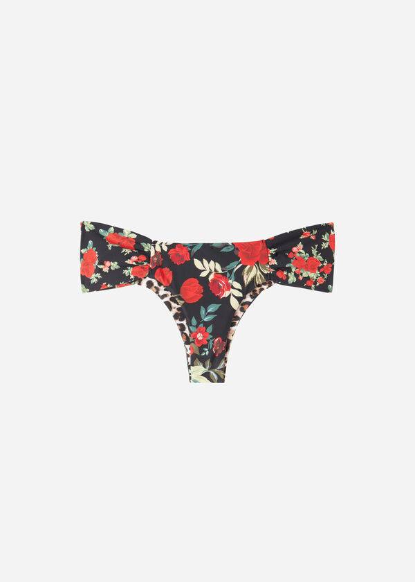 Bikini Bottoms Calzedonia Brazilian Reversible Ruched Nizza Rosa Vermelhas | BR1319CE