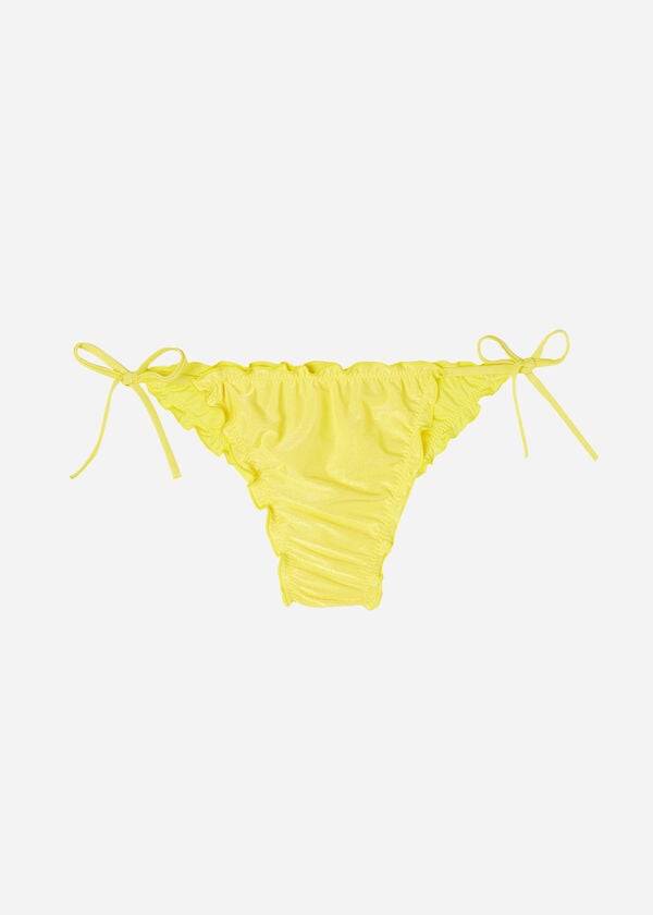 Bikini Bottoms Calzedonia Brazilian String Formentera Amarelas | BR1334AP