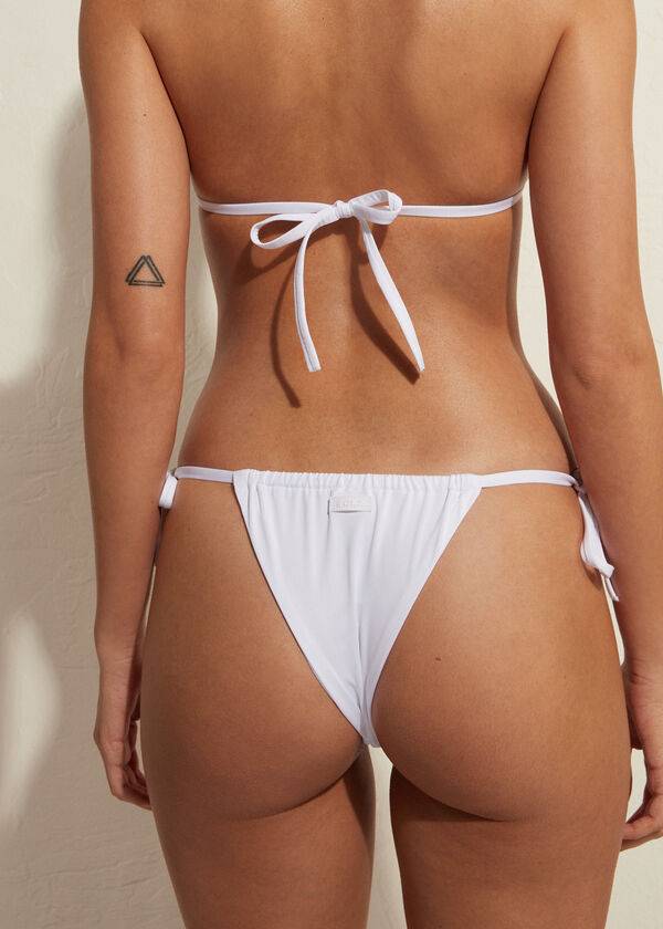 Bikini Bottoms Calzedonia Brazilian String Indonesia Eco Branco | BR1337FM