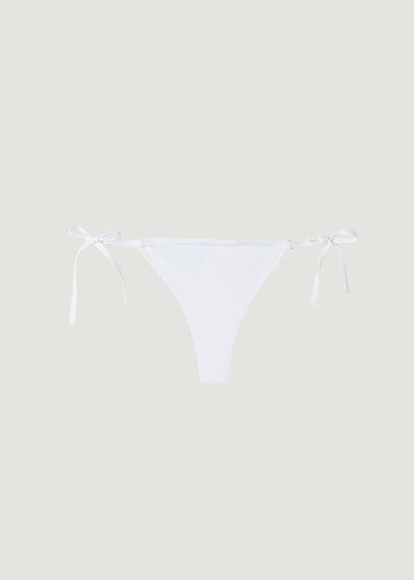 Bikini Bottoms Calzedonia Brazilian String Indonesia Eco Branco | BR1337FM