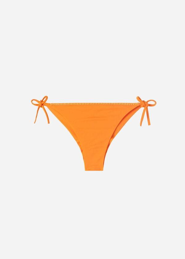 Bikini Bottoms Calzedonia Brazilian String Tel Aviv Laranja | BR1340JJ