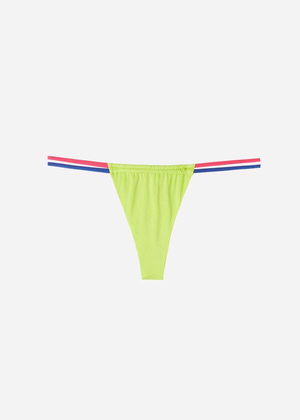 Bikini Bottoms Calzedonia Brazilian String Tokyo Eco Verdes | BR1346VD