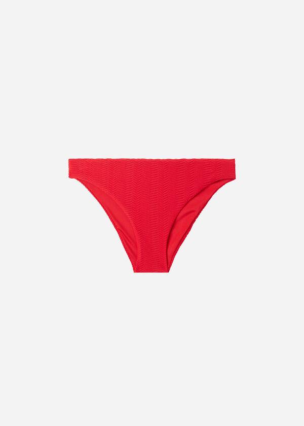 Bikini Bottoms Calzedonia Chevron Casablanca Vermelhas | BR1349MA