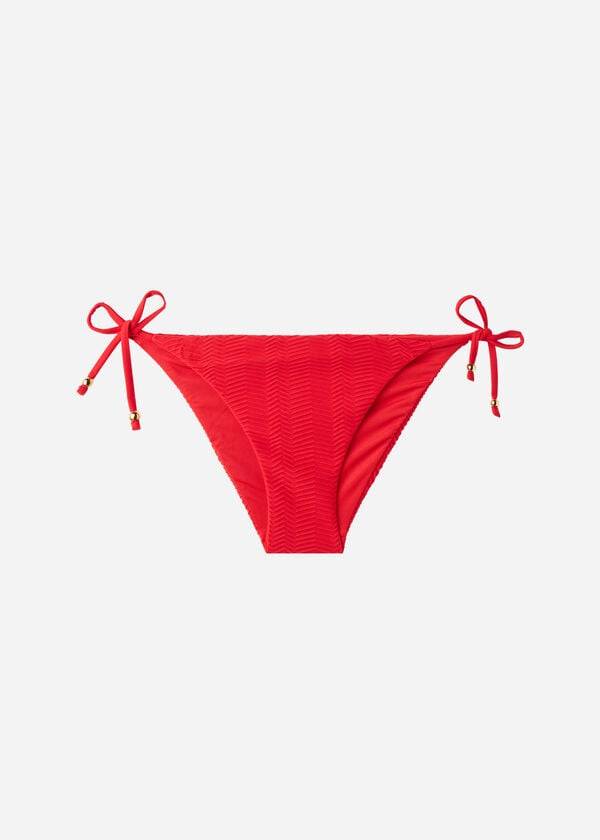 Bikini Bottoms Calzedonia Chevron String Casablanca Vermelhas | BR1357IS